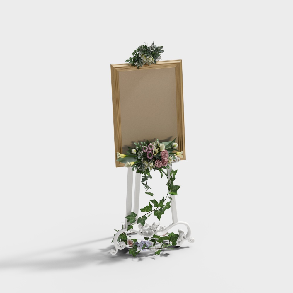 outdoor wedding guide sign