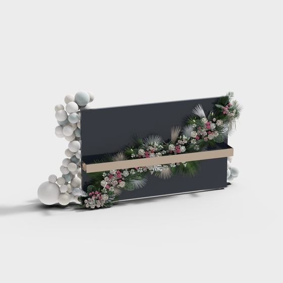 Floral Garden Box 3D model
