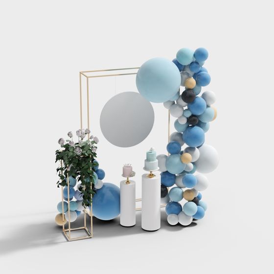 Color Vortex 3D model for Modern Aesthetics