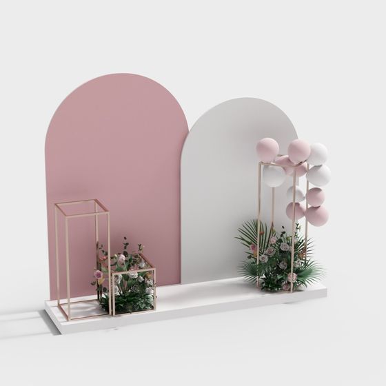 Dream Garden Low-Poly 3D model