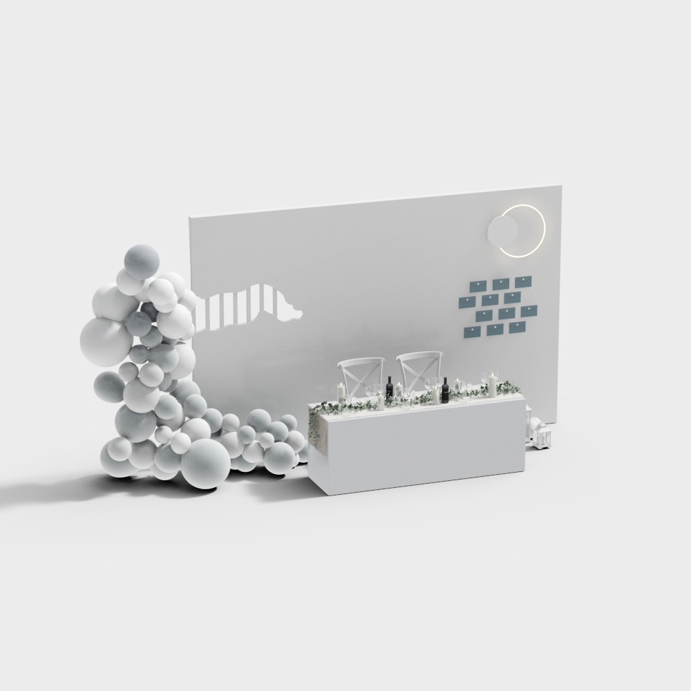 Outdoor wedding sign-in desk