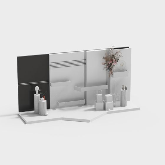 Contemporary Minimalist 3D Model with High Detail