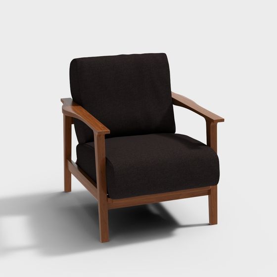 Cozy Reading Chair 3D model
