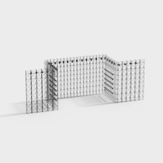Industrial Metal Frame 3D model