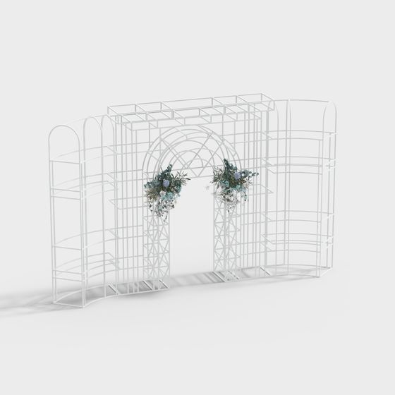 Cửa hoa lớn cho đám cưới ngoài trời