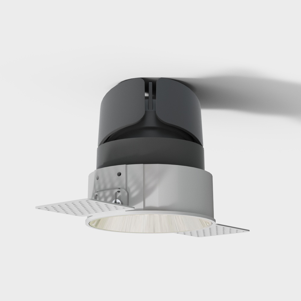 Round edgeless adjustable spotlight*15W*2700~6000K*24°*matte silver