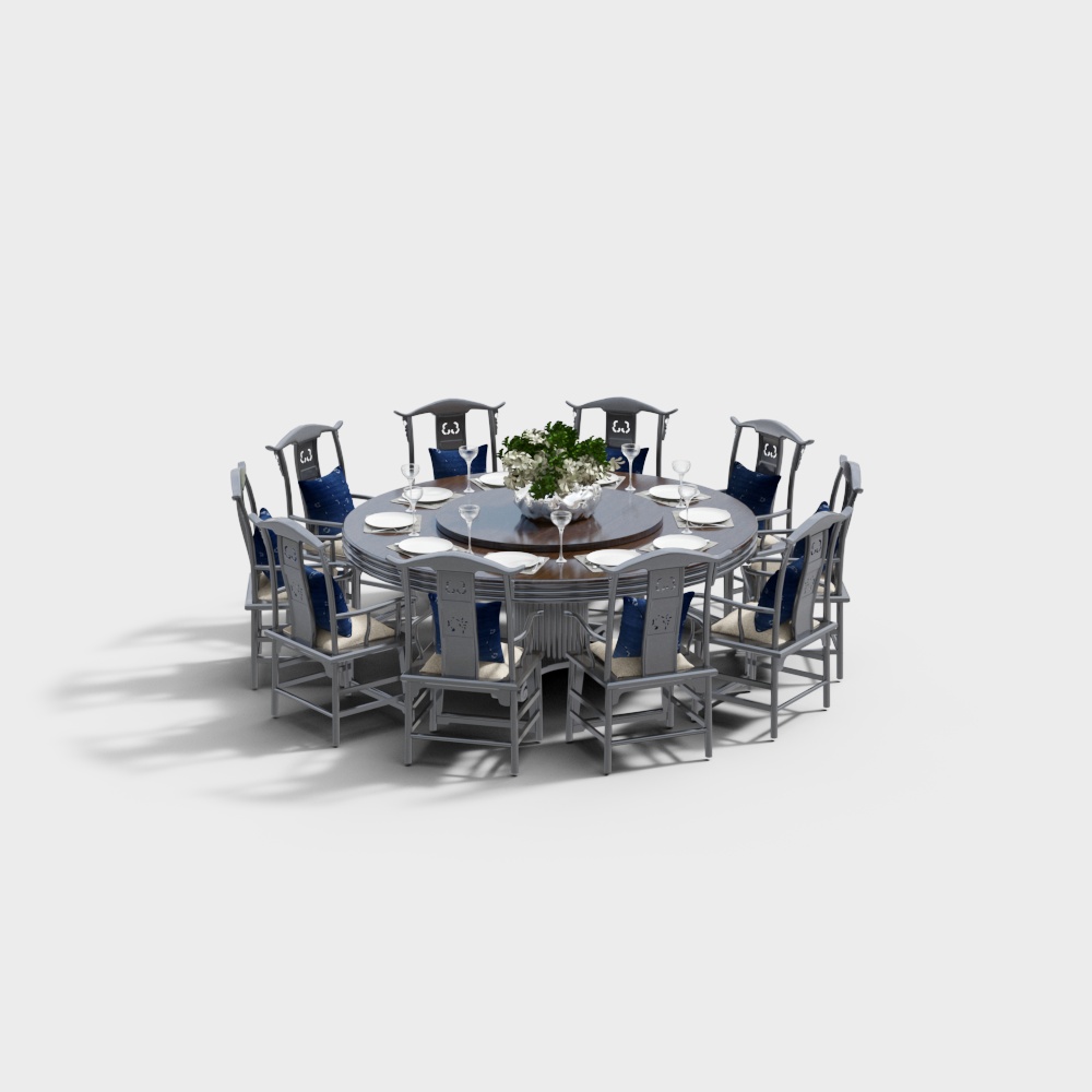 Conjunto de Mesa y Sillas de Boda China para Diez Personas