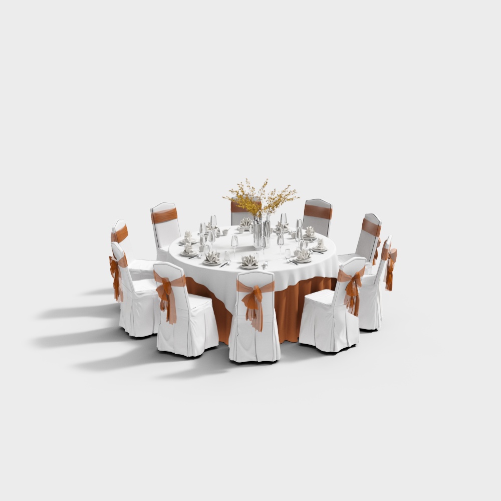 Private Chinese wedding table and chairs