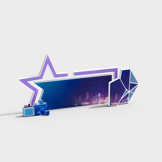 Cosmic Frame 3D model for Captivating Designs