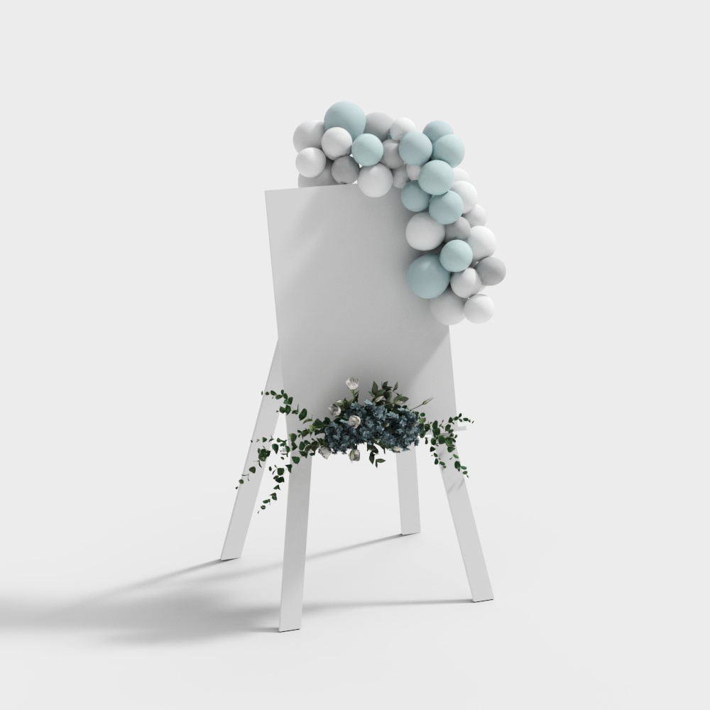 실외 결혼식 간판