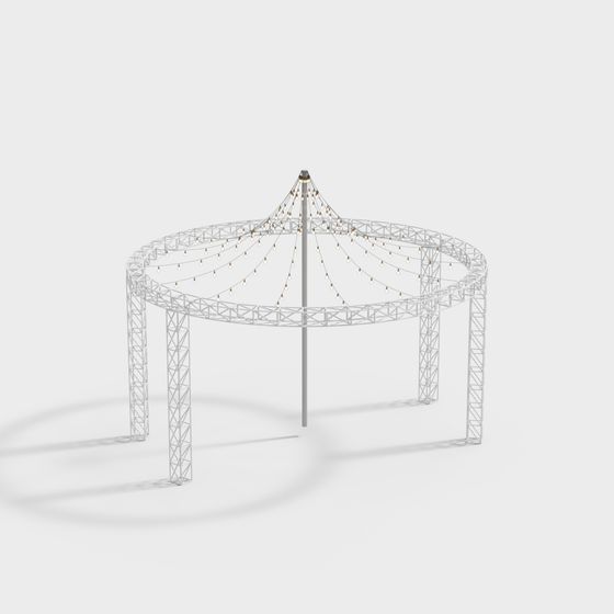 Garden Gazebo 3D model for Creative Projects