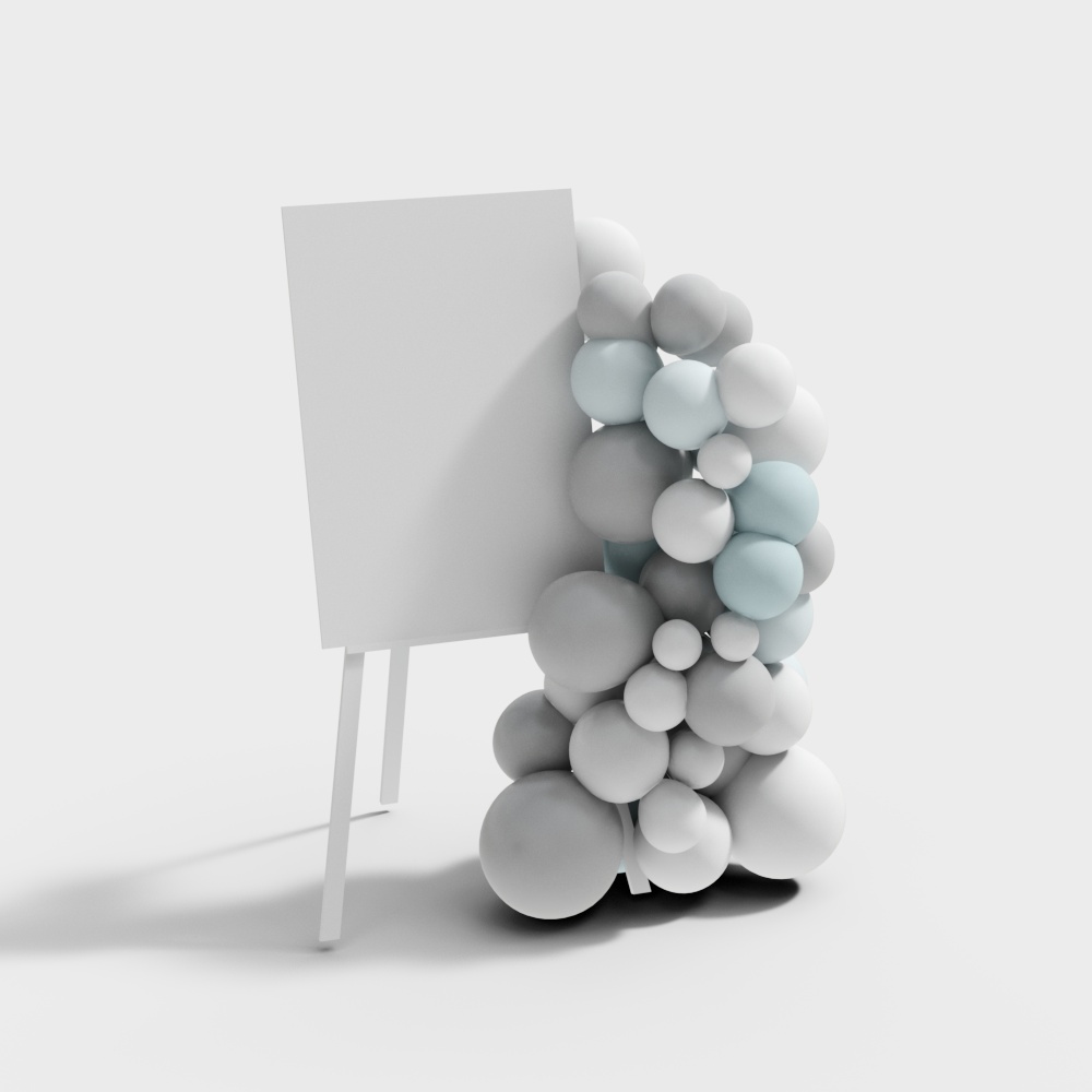 Bubble Easel 3D Model