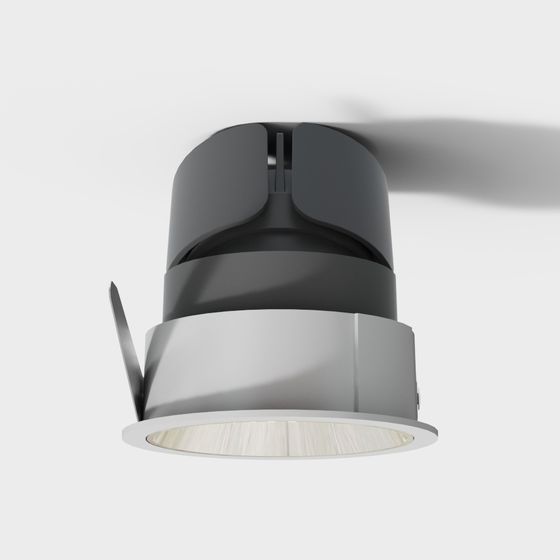 Low-Poly Embedded Light Fixture 3D model
