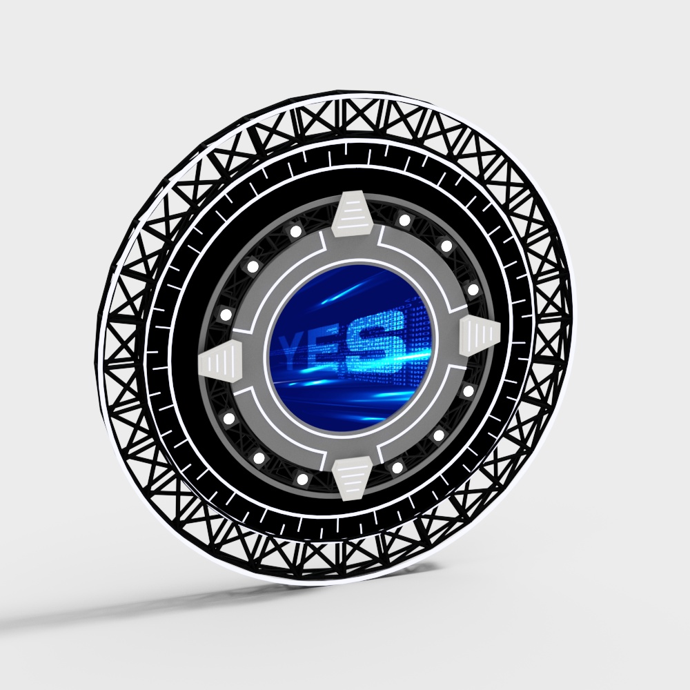 Pantalla lateral de escenario redondo