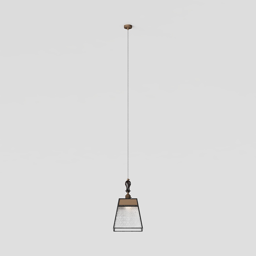 Retro Pendant Light 3D model for Modern Homes