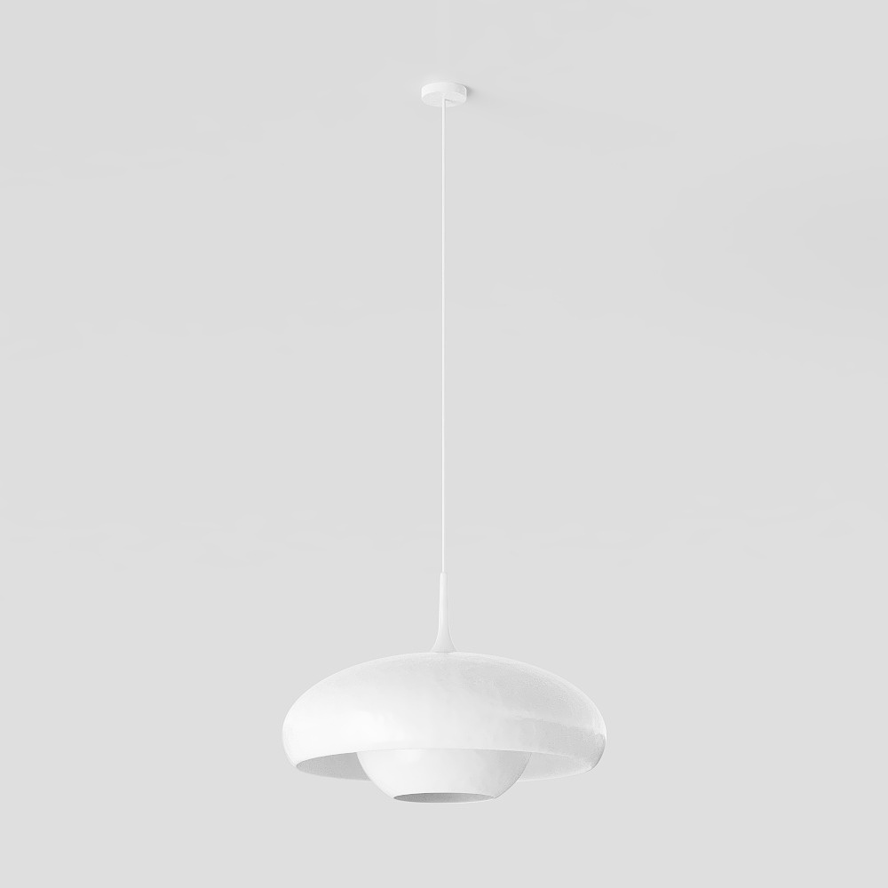 Modern Creamy Style Round Pendant Lamp