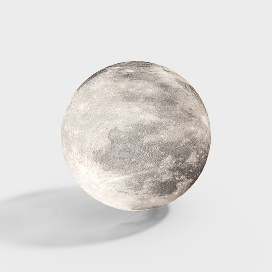 Lunar Surface Low-Polygon 3D Model