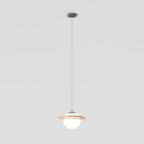 Sleek Modern Pendant Lamp 3D model