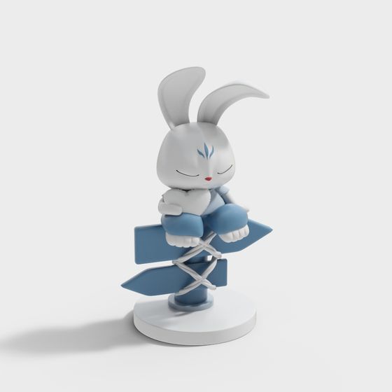 Chill Bunny 3D model