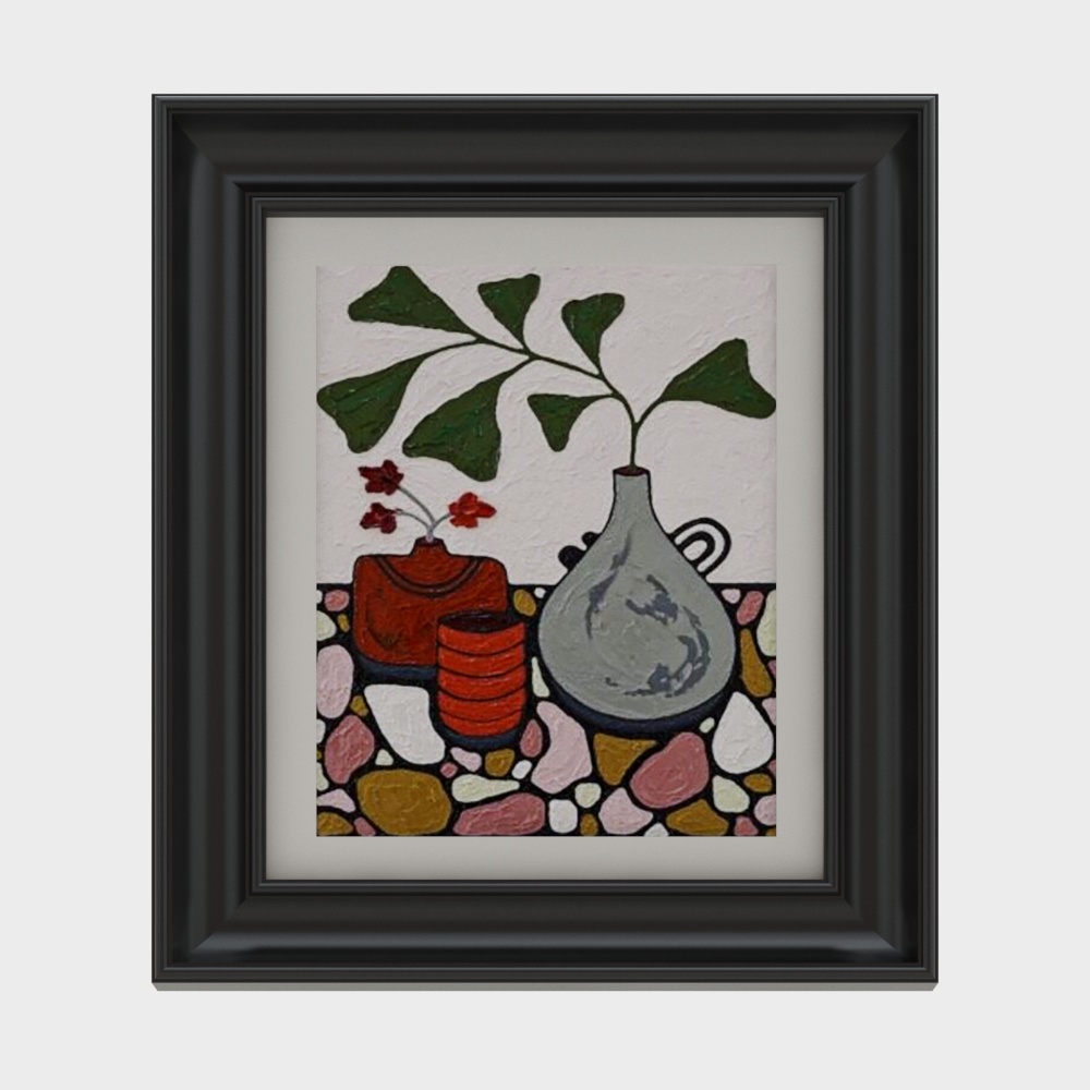 Nature's Rhythm 3D Model – Low-Poly Still Life Scene