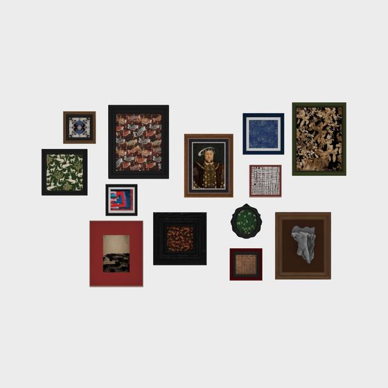 Wall Gallery 3D Model for Interior Design