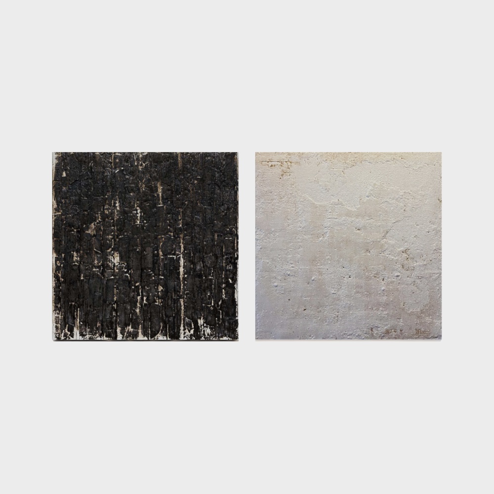 Black Wood Texture and White Concrete Wall 3D Models