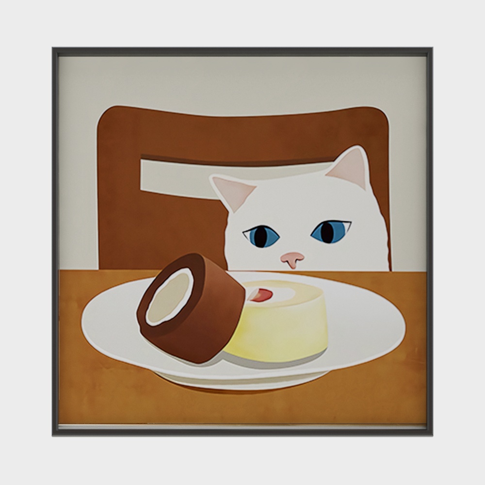 Adorable Low-Poly Cat Character 3D Model