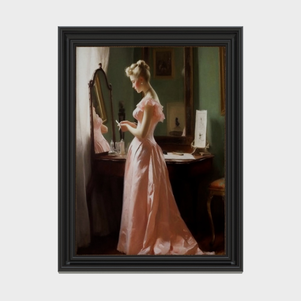 Elegant Mirror Reflection 3D Model – Vintage Style