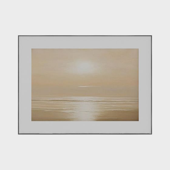 Captivating Sunset Beach 3D model for Creative Projects