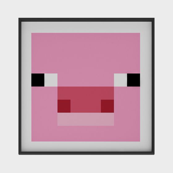 Charming Pink Block 3D model