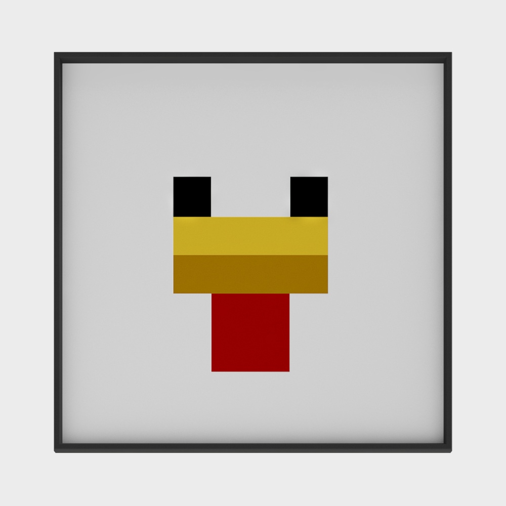 Pixel Block Man 3D Model for Creative Projects