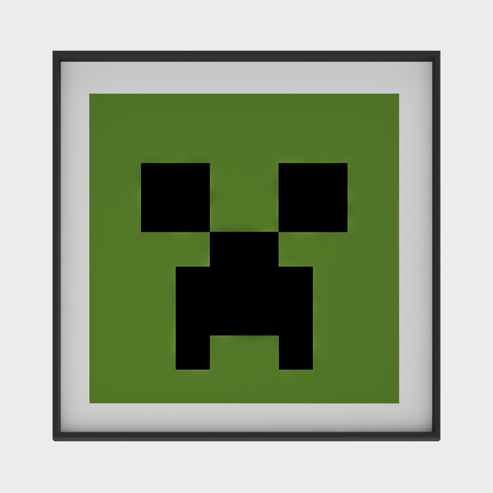 Creeper 3D Model - Pixel Art Inspiration
