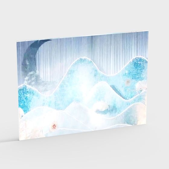 Ice Crystal Mountains 3D model