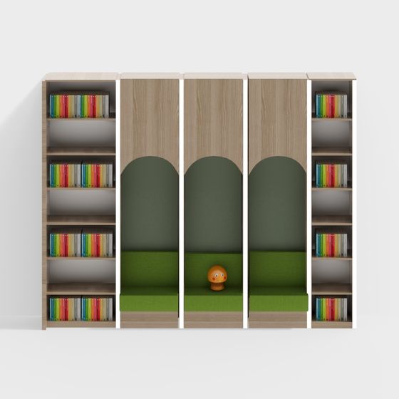 Bibliothèque de siège de carte dans l'espace de jeux pour enfants