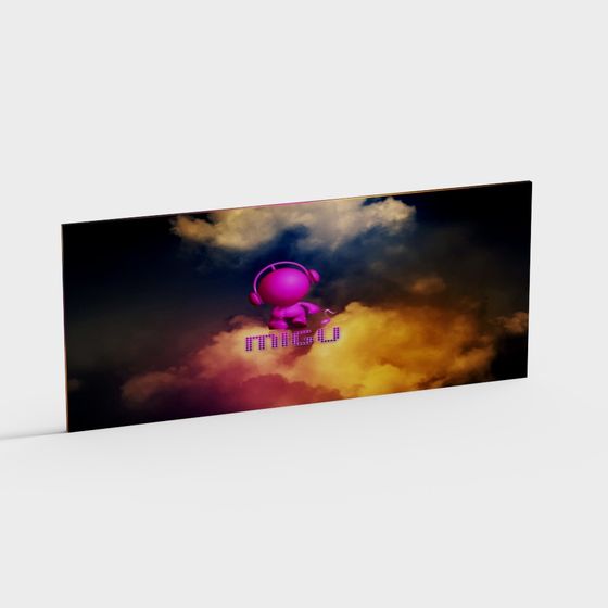 Vibrant Pink Character 3D model - MIGU