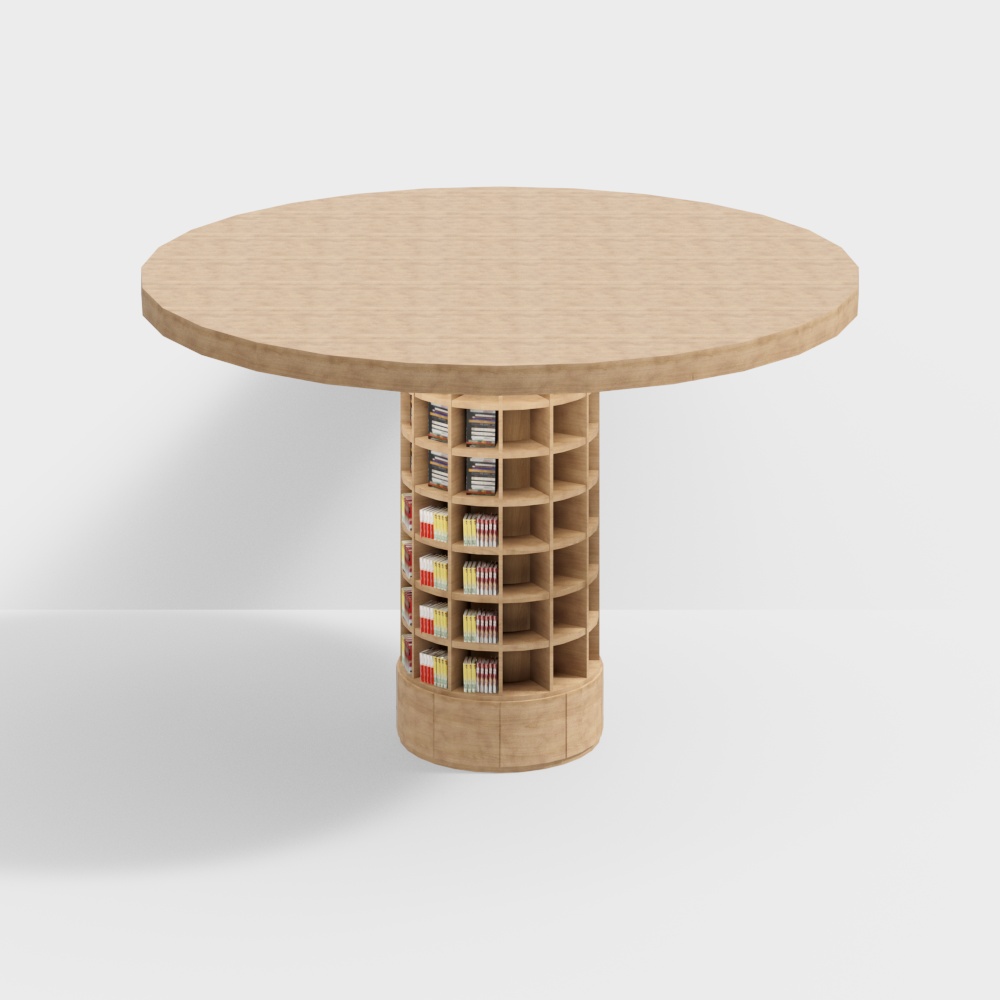 Book bar umbrella column bookshelf