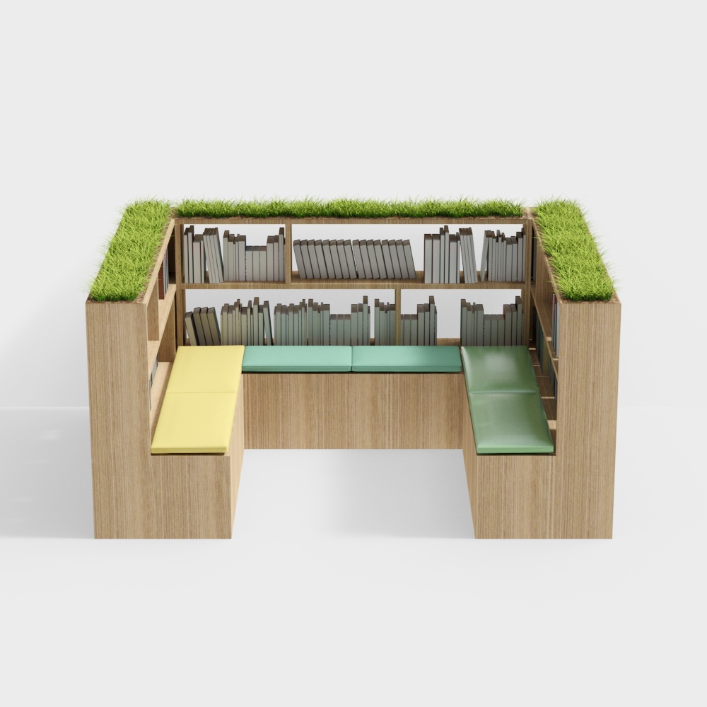 Book bar deck bookshelf