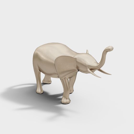 Low-Poly Elephant 3D Model for Creative Projects