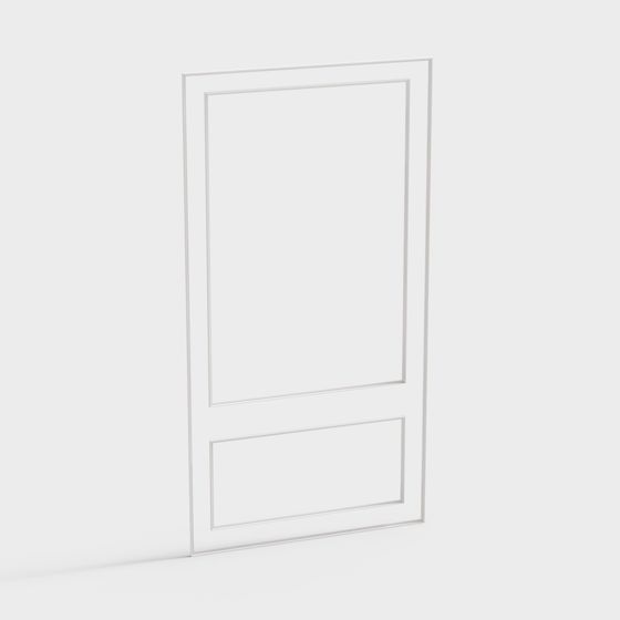 Minimalist Door 3D Model for Creative Projects