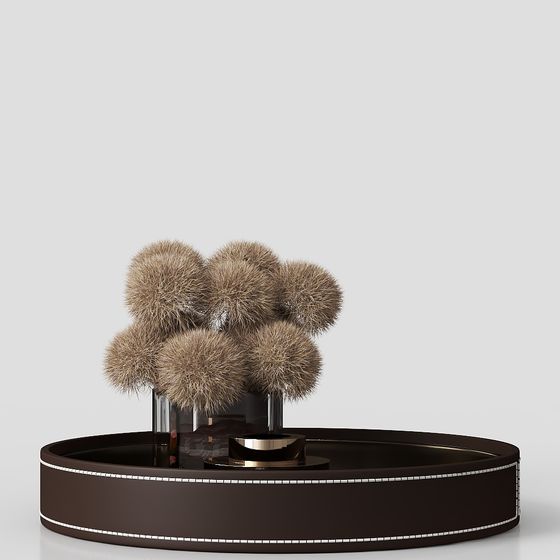 Plush Ball Vase 3D model