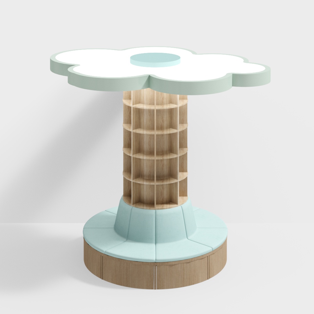 ชั้นวางหนังสือเสานิทานเด็ก