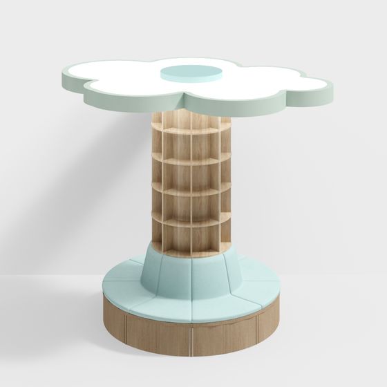 ชั้นวางหนังสือเสานิทานเด็ก