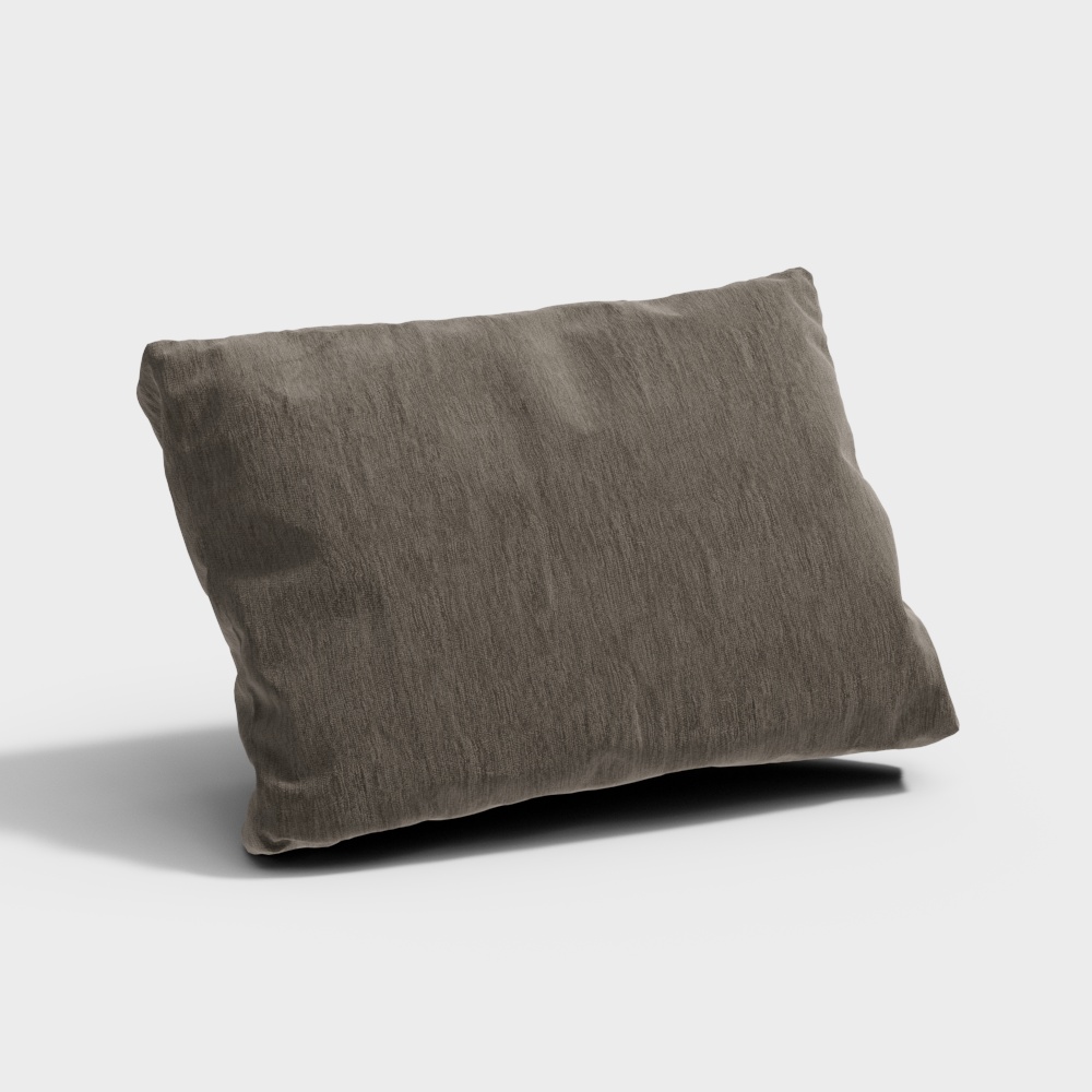 灰色のマ布クッション