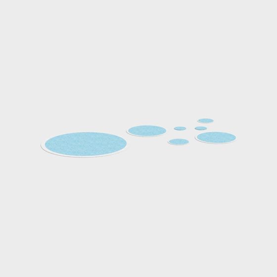 Water Circles 3D model for Creative Projects