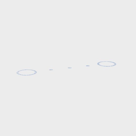 Water Droplets & Rings 3D model for Creative Projects
