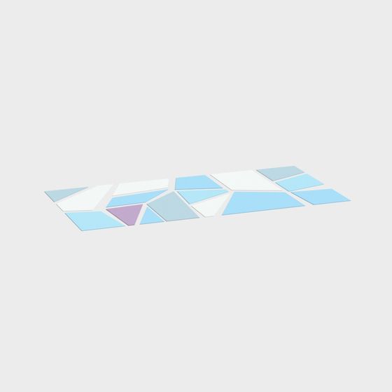 Abstract Puzzle 3D model in Low Poly Style