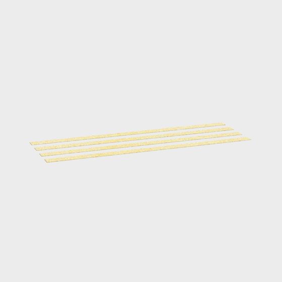 Elegant Low-Poly Golden Stripes 3D model
