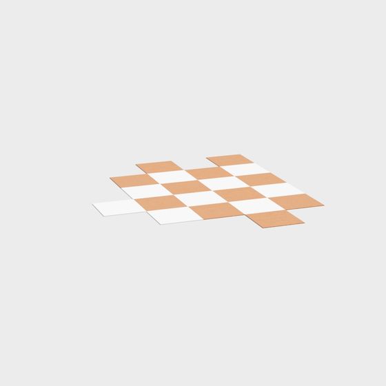 Checkerboard Tiles 3D Model for Creative Projects
