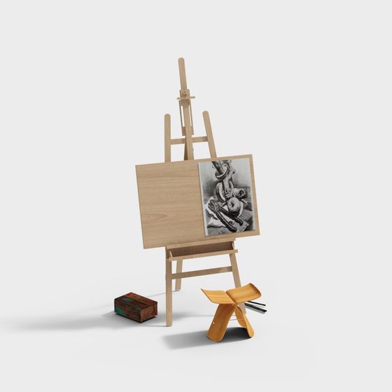 caballete de aula de arte