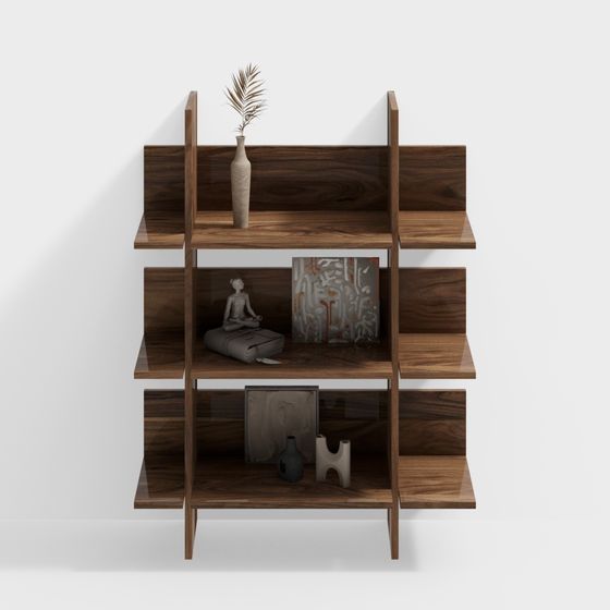 Urban Elegance Bookshelf 3D model